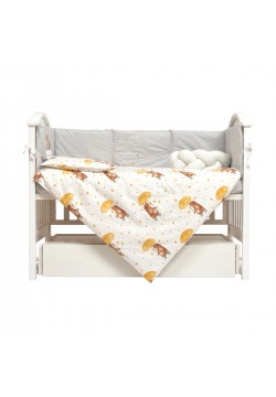 Постільний комплект Twins Fluffy Puffy 7од 4076-TFP-1005U Umbrella yellow