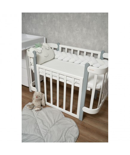 Бампер-коса Twins Pastel 120 см 2020-K3-120P-01 white Бампер-коса Twins Pastel 120 см 2020-K3-120P-01 white