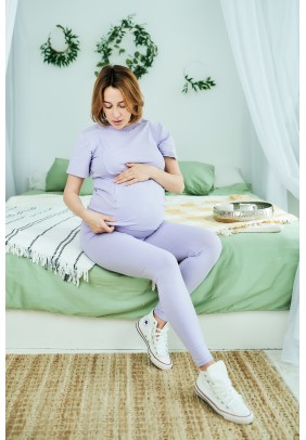 Лосины для беременных 44-50 Мамин Дом DJM-015 -фиолетовый