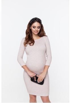 Платье для беременных и кормления XS-XL Юла мама ELYN DR-49.232 -персиковый