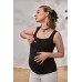 Майка для вагітних і годування Юла мама EZRA NR-24.021 -чорний фото 2