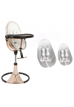 Стільчик для годування Bloom Fresco Rose Gold/Rose Gold+lunar silver U10515-GRB\\E10516-LSL