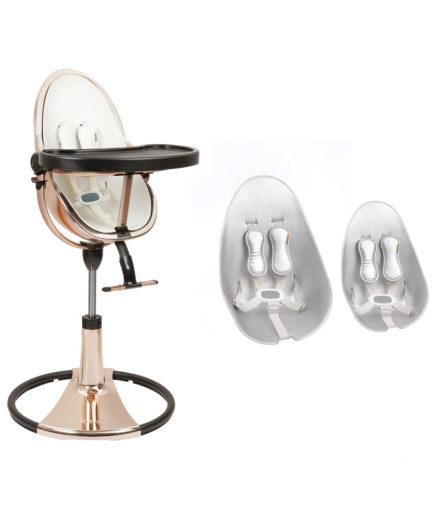 Стільчик для годування Bloom Fresco Rose Gold/Rose Gold+lunar silver U10515-GRB\\E10516-LSL Стільчик для годування Bloom Fresco Rose Gold/Rose Gold+lunar silver U10515-GRB\\E10516-LSL