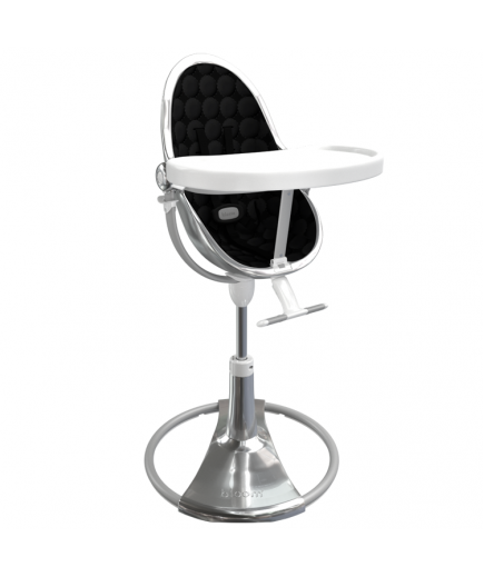Стільчик для годування Bloom Fresco Silver+midnight black E10535-S\\U10543-MB Стільчик для годування Bloom Fresco Silver+midnight black E10535-S\\U10543-MB
