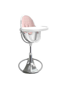 Стільчик для годування Bloom Fresco Silver+blush pink E10535-S\\U10543-P