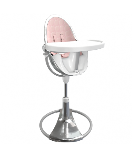Стільчик для годування Bloom Fresco Silver+blush pink E10535-S\\U10543-P Стільчик для годування Bloom Fresco Silver+blush pink E10535-S\\U10543-P