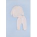Комплект для новонародженого(кофта+штани) в\'язка 0-9 Canario 10029 -молочний