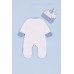 Комбінезон+шапка для новонароджених 56-62 Happy TOT 937ф -молочний