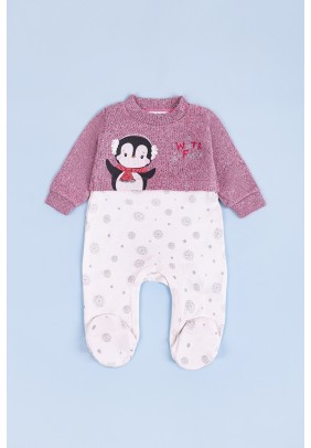 Комбінезон для дітей 50-74 For my baby 23411 -рожевий