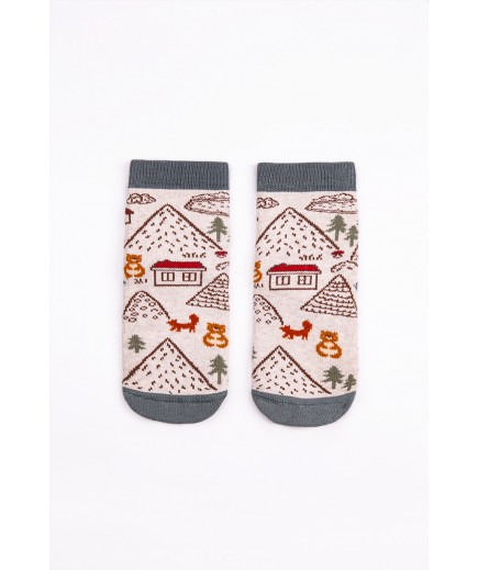 Шкарпетки з гальмами махра 22-25 Bross 50129/009588 -молочний