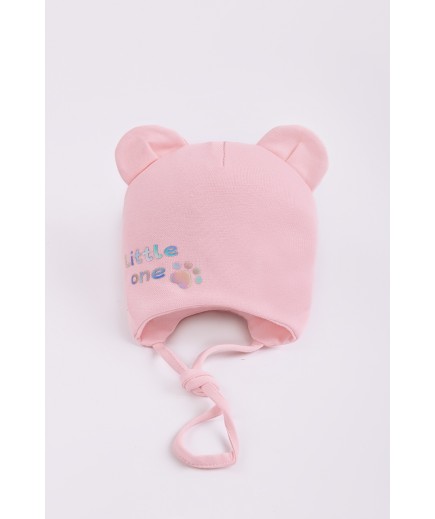 Шапка "Little one" трикотаж н/з  Talvi 02744 персиковий