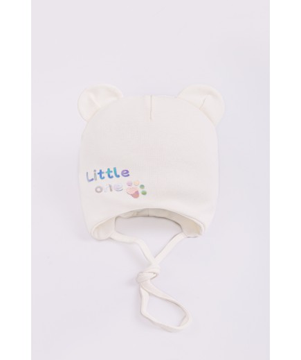 Шапка "Little one" трикотаж н/з  Talvi 02744 молочний