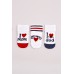 Набір шкарпеток з гальмами махра (3шт) 6-12 Bross 010433 -білий