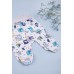 Комплект для новонародженого (льоля+повзунки+чепчик) 56-62 Фламинго 695-074 -різнобарвний