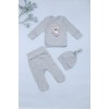 Комплект для новонародженого (льоля+повзунки+шапочка) 56-62 Фламинго 445-020 -м\'ятний