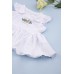Комплект для новонароджених (плаття+труси+пов\'язка) 56-80 Happy TOT 797М -білий