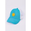 Кепка "Смайл" сітка Glory Kids 8569 бірюзовий