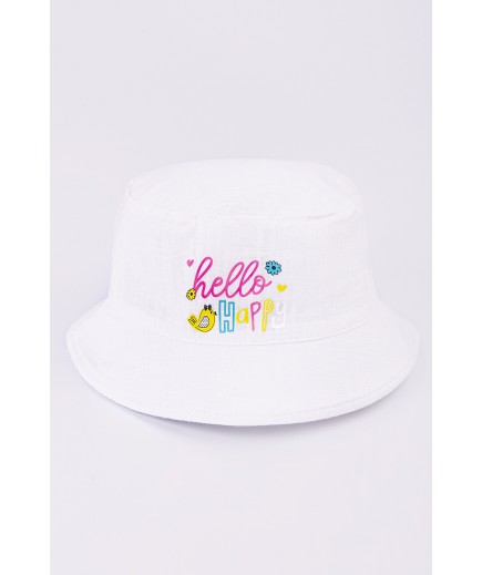Панама "Hello Happy" Glory kids 8129 білий