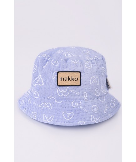 Панама "Цифри та букви" Makko Л12925 блакитний