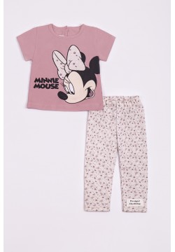 Комплект(футболка+лосини)"Мінні" дівчинка Deco Kids 26670 бежевий