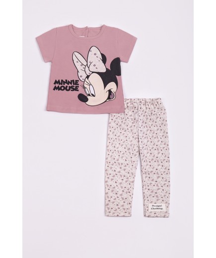 Комплект(футболка+лосини)"Мінні" дівчинка Deco Kids 26670 бежевий