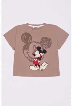 Футболка  "Міккі Маус" хлопчик Liliboom kids 25009 коричневий
