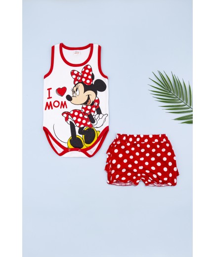 Комплект для дівчинки (боді-майка+шорти) 68-92 Disney Minnie MN15631