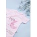 Боді для новонароджених 0-12 Veo Baby 10686 -рожевий