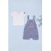 Комплект для хлопчика (футболка+напівкомбінезон) 74-92 Disney Mickey MC14023