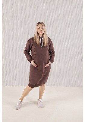 Сукня для вагітних  утеплене 38-46 LESSON -коричневий - 
