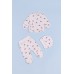 Комплект для новонародженого (льоля+повзунки+шапка) 56 Фламинго 605-083 -молочний