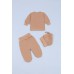 Комплект для новонароджених (льоля з/р+повзунки+шапка) Baby Style 50-56 Minikin 2316403 -бежевий