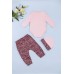 Комплект для новонародженого (боді довг.рук+штани+шапка) 3-6 Miniworld 16342 -рожевий фото 6
