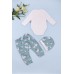 Комплект для новонародженого (боді довг.рук+штани+шапка) 3-6 Miniworld 16357 -м\'ятний