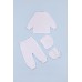 Комплект для хрещення (кофта+штани+шапка+пінетки) "Срібна зірка" 56-74 Ладан КД15 -білий