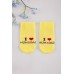 Шкарпетки "Я кохаю маму й тата" махра ТО 146 -жовтий