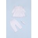Комплект для новонародженого (сукня+лосини+пов\'язка) 62-80 Happy TOT 819 -білий