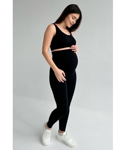 Легінси для вагітних 102928 -чорний