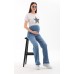 Джинси для вагітних Lesson 6068 -блакитний