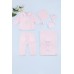 Комплект для дівчинки (плед+носки+рукавички+шапка+штаны+кофта) Zeni 0-6 TO AVK3011 - рожевий