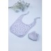 Комплект для новонародженного (кофта+повзунки+рукавички+слинявчик) 50-56 ТО 951640- блакитний