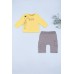 Комплект для хлопчика (кофта+штани) 62-80 TO 226105 - жовтий
