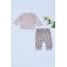 Комплект для новонароджених (кофта+штани) 62-80 TO 22699 -сірий