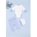 Комплект для новонародженого (боді+повзунки+шапочка) 50-62 Фламинго 433-071 - молочний