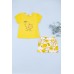 Комплект для дитини (футболка+шорти) 74-86 Фламинго 197-420 -жовтий