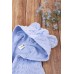 Комбінезон плюшевий для новонародженого 56-74 Мамин Дім 043 -блакитний фото 3