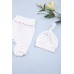 Комплект для новонароджених (боді+ползунки+шапка) 50 Фламинго 433-065 -молочний