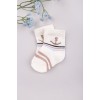 Шкарпетки для новонароджених 0-6 Bebelinna 15075-1 -молочний