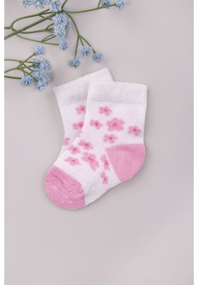 Шкарпетки для новонароджених 0-6 Bebelinna 15075-2 -молочний - 