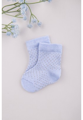 Шкарпетки 0-6 Bebelinna 15075-1 -блакитний - 